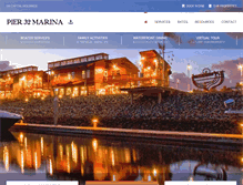 Tablet Screenshot of pier32marina.com